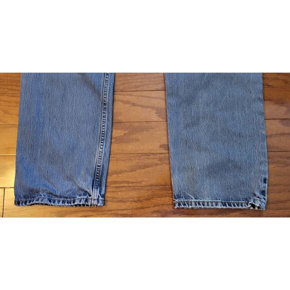 Levi's Jeans Men 34x31 Blue Denim 505 Regular Fit Straight Leg Medium Wash - Picture 5 of 16